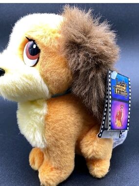 Disney Lady and the Tramp Plush Puppy - Brown & Cream ...Vintage ..